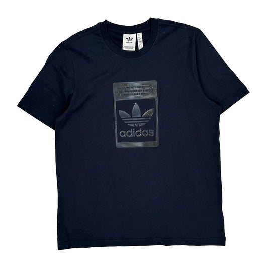 Adidas T-Shirt - Medium Black Cotton