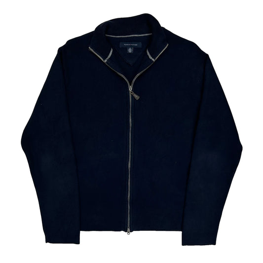 Tommy Hilfiger Zip Up - Medium Navy Cotton