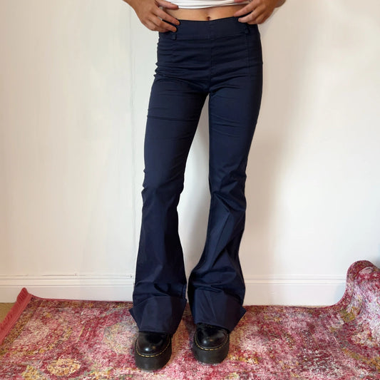 Vintage navy Patrizia Pepe Trousers - womens 28" waist