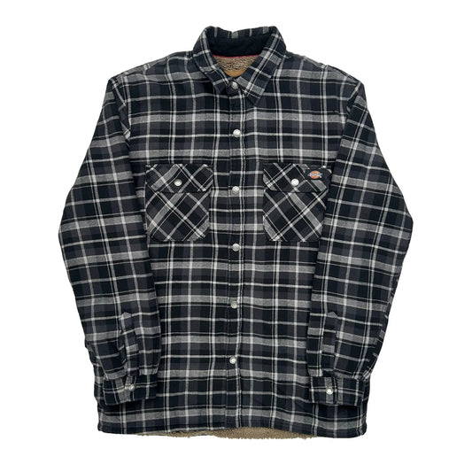 Dickies Checked Jacket - Medium Black Cotton