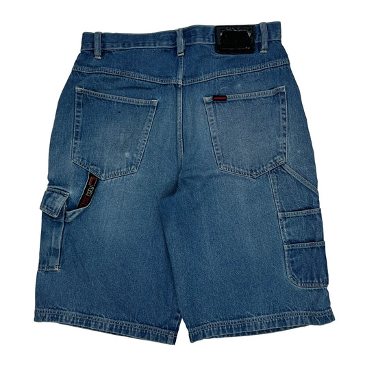 Fubu Baggy Denim Shorts - 34W 10L Blue Denim
