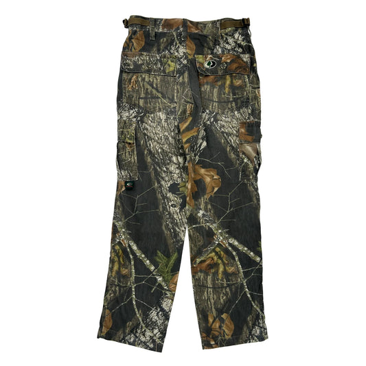 Youth Explorer Cargo Pant Mossy Oak Camo Cargo Trousers - 28W 25L Camo Cotton Blend