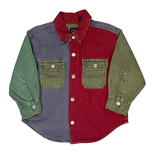 Age 2-4 Gap Denim Shirt - 2XS Multicoloured Cotton
