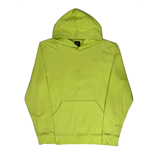 Oakley Hoodie - Large Yellow Cotton Blend