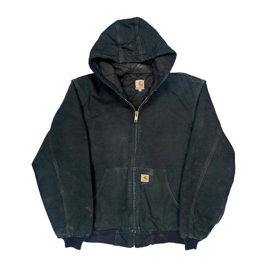 Vintage Made In USA Carhartt Tall Jacket - Large Black Cotton