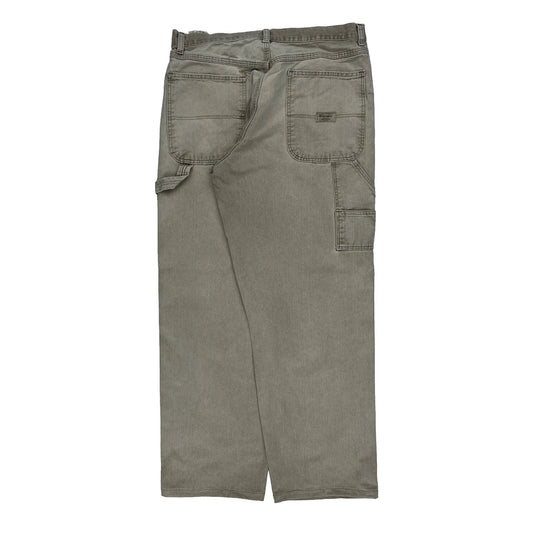 Wrangler Carpenter Trousers - 31W 30L Grey Cotton