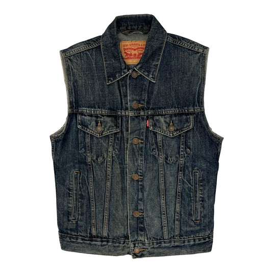 Levis Denim Gilet - XS Dark Wash Denim