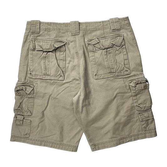 Lee Cargo Shorts - 36W 10L Beige Cotton