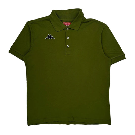 Kappa Polo Shirt - Medium Green Cotton