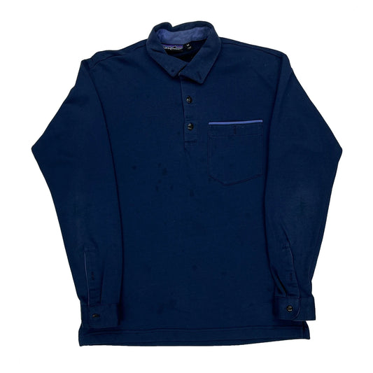 Made In USA Patagonia Polo Shirt - Medium Blue Cotton
