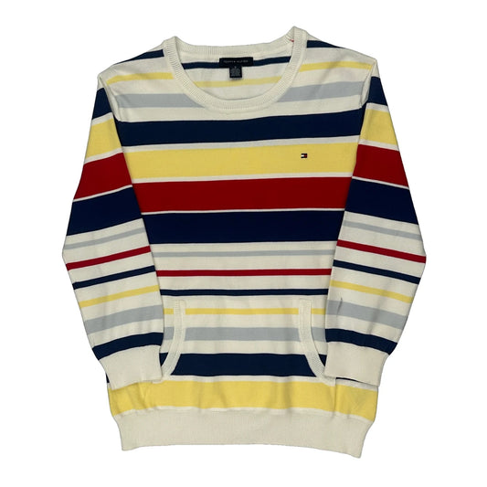 Tommy Hilfiger Striped Jumper - Medium Multicoloured Cotton