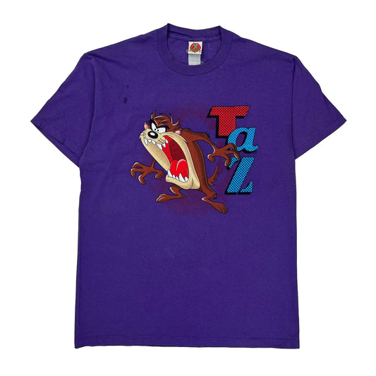 Looney Tunes Cartoon T-Shirt - Large Purple Cotton
