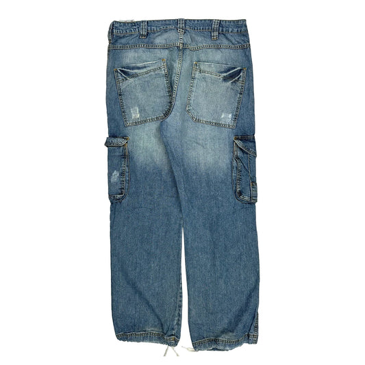 Unbranded Cargo Jeans - 36W 31L Blue Denim