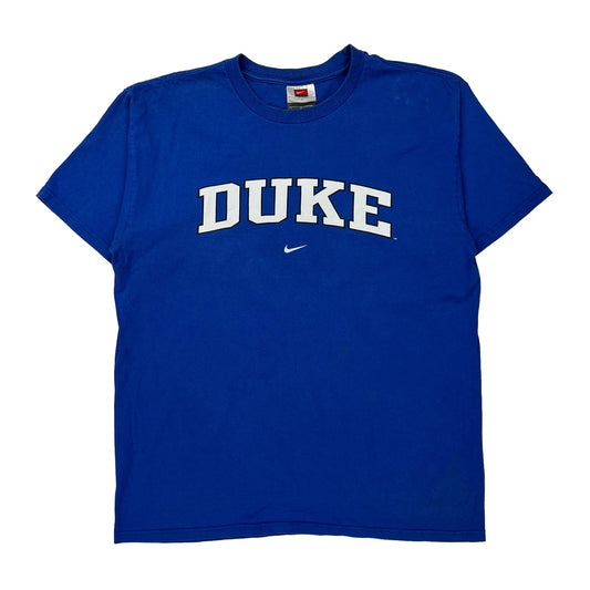 Duke Nike College T-Shirt - Large Blue Cotton