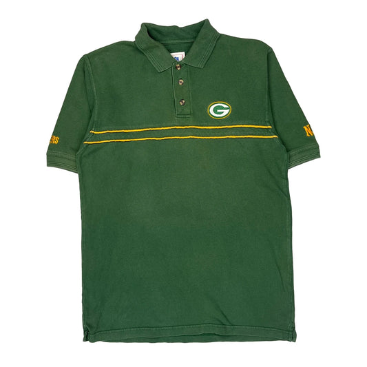 Green Bay Packers Nfl Polo Shirt - Medium Green Cotton