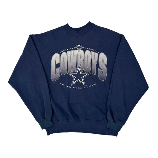 Cowboys Hanes Nfl Sweatshirt - XL Navy Cotton