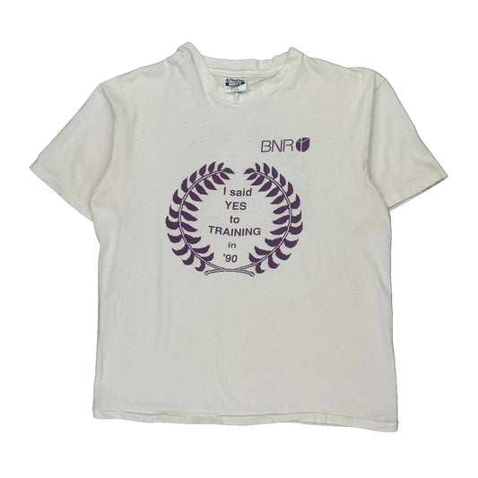 Hanes T-Shirt - XL White Cotton