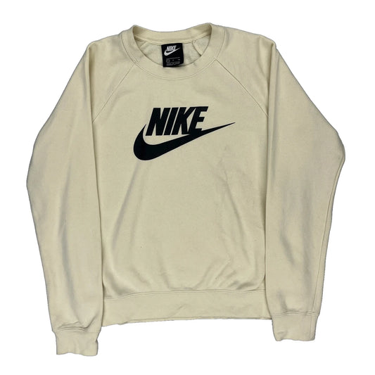 Nike Sweatshirt - Small Cream Cotton