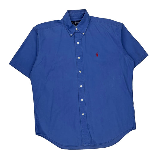 Blake Ralph Lauren Short Sleeve Shirt - Medium Blue Cotton