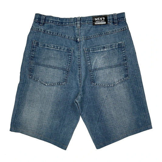 Vintage Unbranded Denim Shorts - 36W 10L Blue Denim