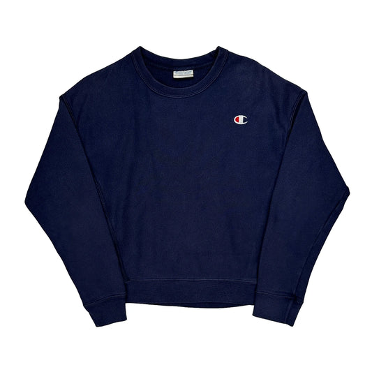 Reverse Weave Champion Sweatshirt - Medium Navy Cotton