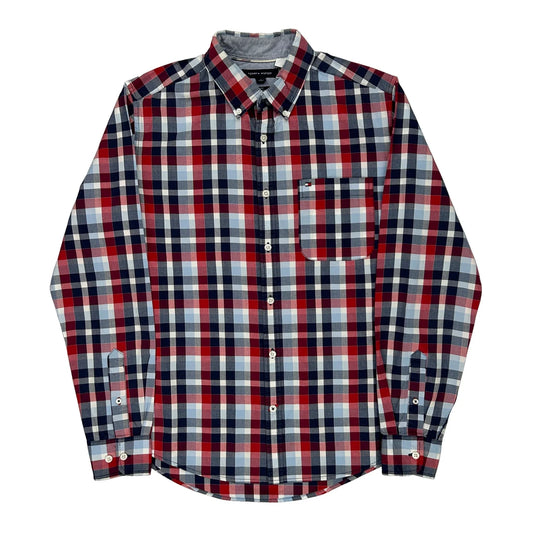 Tommy Hilfiger Checked Shirt - Medium Multicoloured Cotton