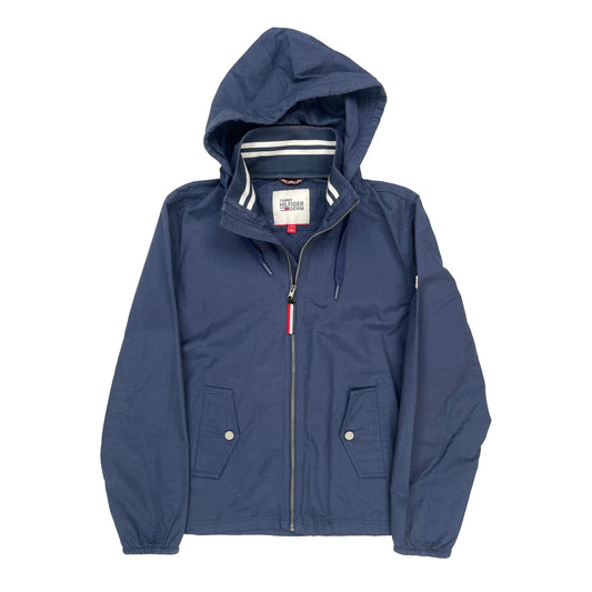 Tommy Hilfiger Denim Windbreaker - Medium Blue Cotton