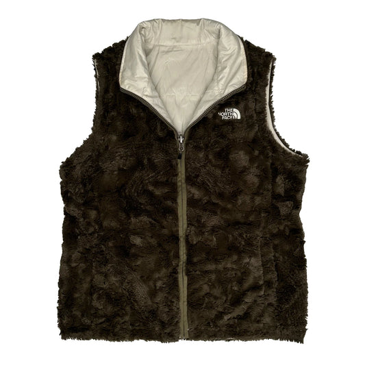 The North Face Reversible Gilet - Large Brown Faux Fur