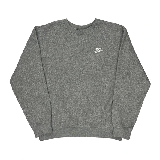 Nike Sweatshirt - Small Grey Cotton Blend