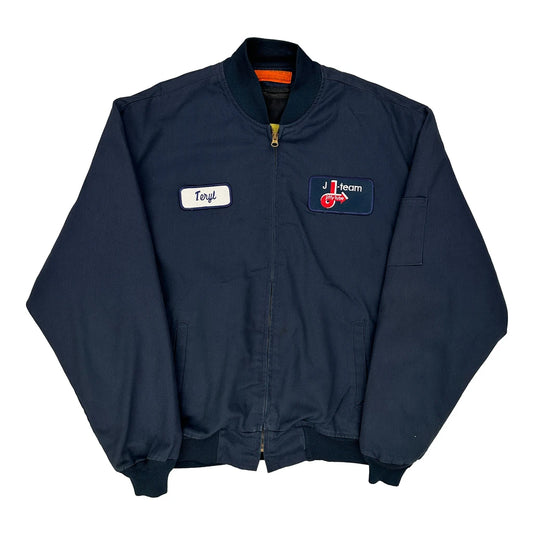 J-Team Unbranded Bomber Jacket - 2XL Navy Polyester