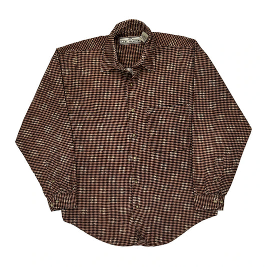 Me Sport Shirt - Small Brown Cotton