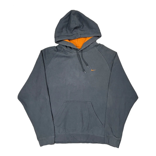Vintage Nike Hoodie - XL Gray Cotton