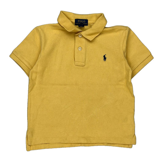 Age 4 Polo By Ralph Lauren Polo Shirt - Small Yellow Cotton