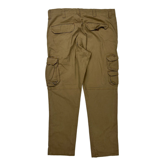 Wrangler Cargo Trousers - 36W 30L Brown Cotton