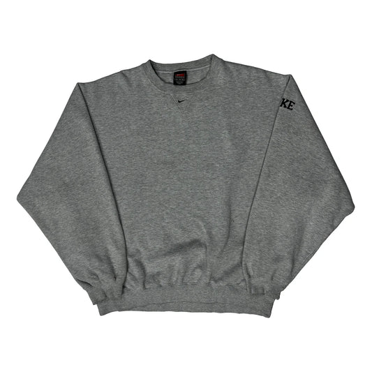 Nike Sweatshirt - XL Grey Cotton Blend