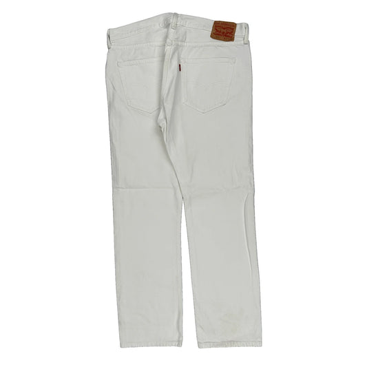 Levis Jeans - 34W 30L White Cotton