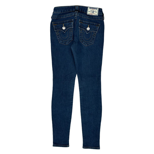 Vintage True Religion Skinny Jeans - 26W UK 4 Blue Denim