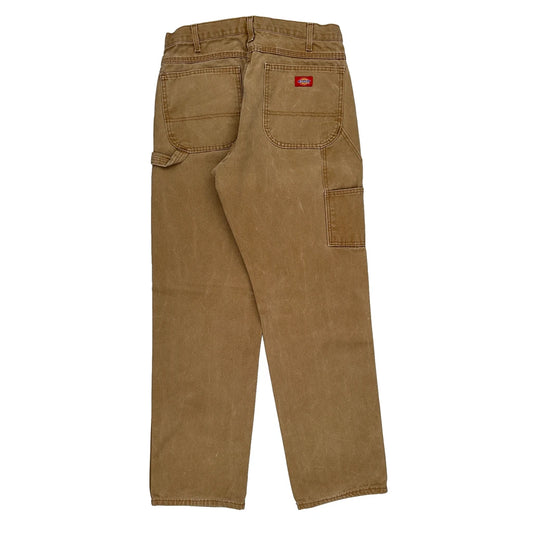 Dickies Carpenter Trousers - 32W 33L Brown Cotton