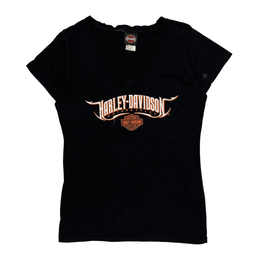 Harley Davidson Graphic T-Shirt - XL Black Cotton Blend