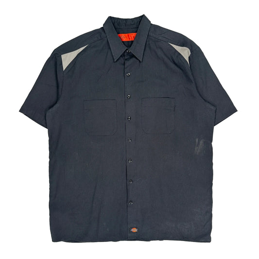 Dickies Short Sleeve Shirt - XL Black Polyester Blend