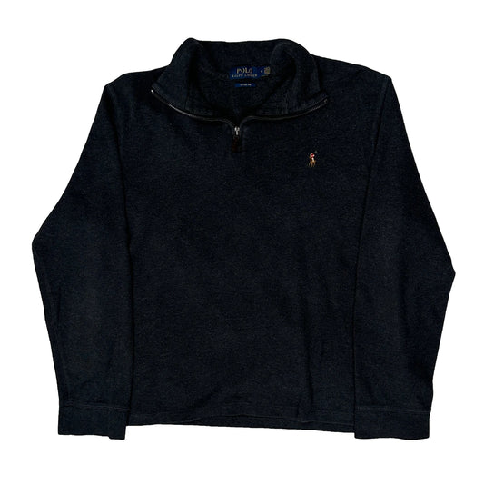 Polo By Ralph Lauren 1/4 Zip - Medium Navy Wool Blend