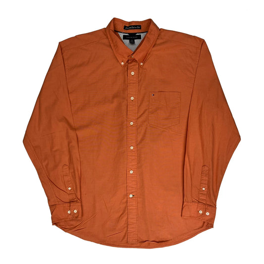 Tommy Hilfiger Shirt - XL Orange Cotton