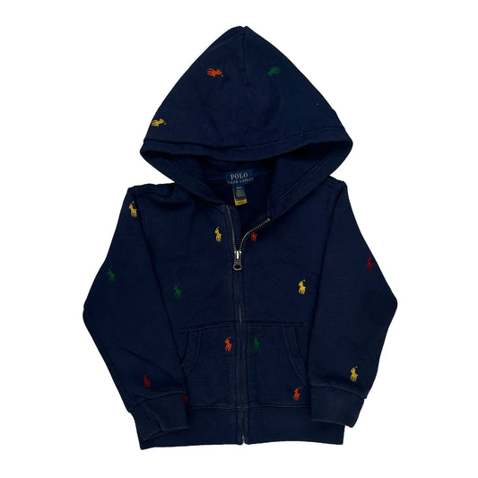 Vintage Age 2 Polo By Ralph Lauren Hoodie - XS Navy Cotton