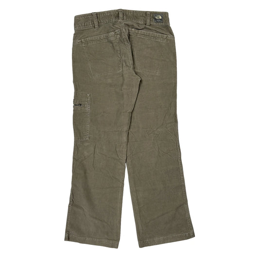 Vintage The North Face Cargo Cord Trousers - 30″ Waist Khaki Cotton