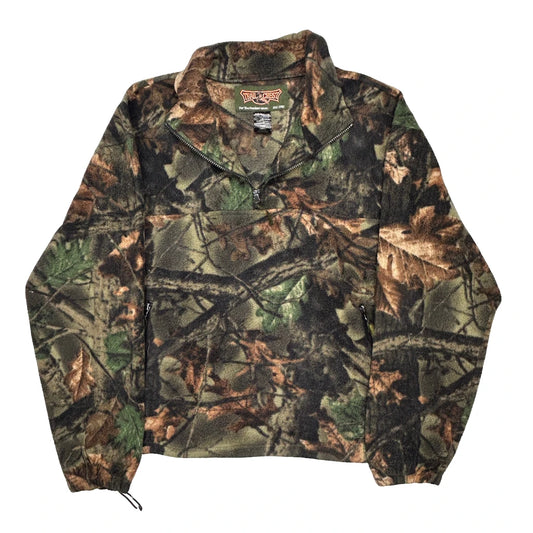 Trail Crest Camo Fleece Jacket - XL Khaki Polyester