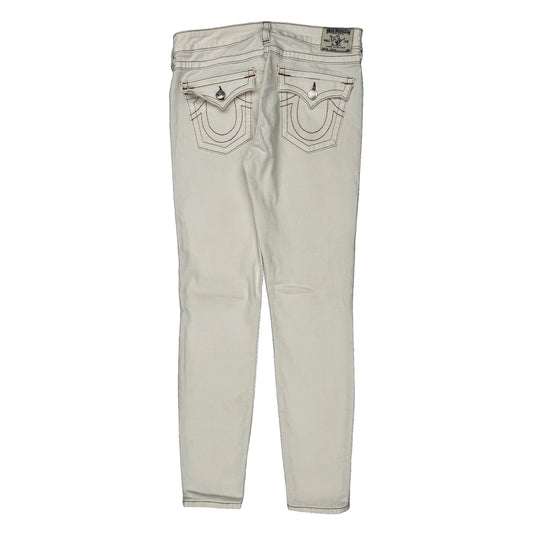 True Religion Skinny Jeans - 32W US 8 White Cotton