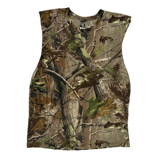 Hick Town Unbranded Camo Vest - Large Camo Cotton