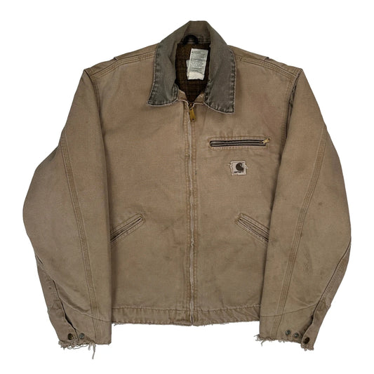 Made In USA Carhartt Jacket - Medium Beige Cotton