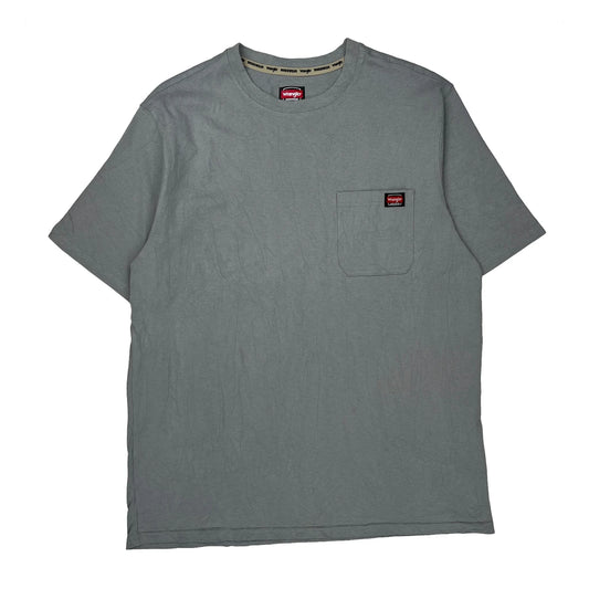 Wrangler T-Shirt - XL Grey Cotton