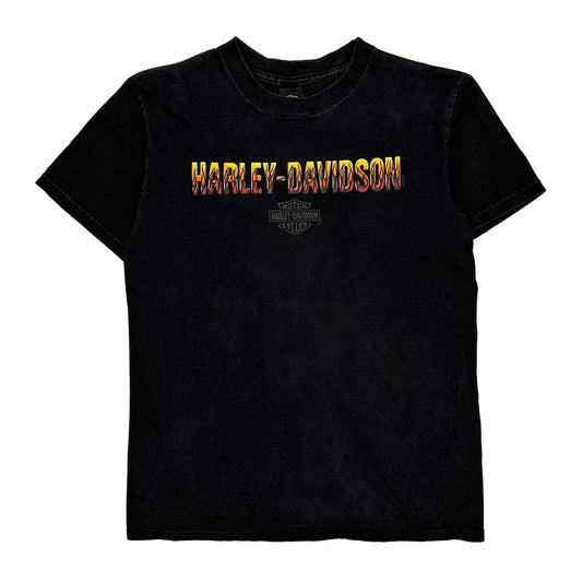 Zylstra Harley Davidson Graphic T-Shirt - Medium Black Cotton